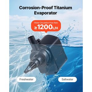 Quiet 110-Gallon <b>Aquarium</b> <b>Chiller</b> 1/3 HP Water Cooler for Hydroponics Fast Cooling Fish Tank Axolotl Coral Reef Refrigeration - Product Image 5