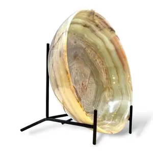 Cuenco de ónix visualmente atractivo, estos cuencos son ideales para servir frutas secas, bocadillos, postres, decorativos. Precio de venta al por mayor. - Product Image 2