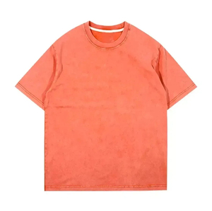 Camiseta de Algodón Grueso con Lavado Ácido Estilo Vintage, Personalizada y de Talla Grande, Proveedor Mayorista de Ropa Urbana - Product Image 3
