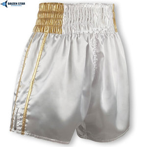 Custom Logo Men’s Boxing Shorts Lightweight Breathable Polyester Muay Thai Training Fight Shorts Wholesale - Product Image 5