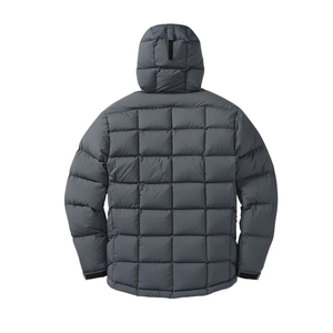 Vestes d'hiver rembourrées en duvet de canard léger et chaud, avec logo personnalisé, en nylon noir, à capuche, avec logo brodé - Product Image 5