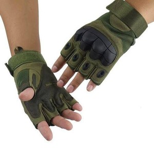 Gants tactiques durables en spandex/polyester à demi-doigts pour la gym, la chasse, le tir, le cyclisme, les sports actifs, les activités de plein air, unisexe - Product Image 3