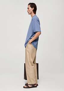 Camiseta Casual de Manga Corta para Hombre, Color Azul Claro, Corte Regular, 100% Algodón, con Logotipo Personalizado - Product Image 3