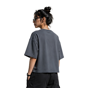 Wholesale Womens Boxy Tee Premium Heavyweight Cotton Loose Fit Short Sleeve T Shirt Custom Logo OEM ODM Private Label Apparel - Product Image 4