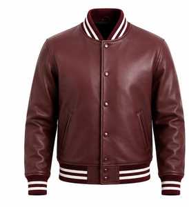 Veste varsity de haute qualité pour hommes avec col montant - Product Image 1