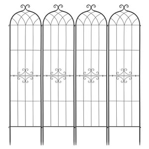Traliccio per Rose 87 x 20 Pollici, Confezione da 4 Pezzi, Tralicci da Giardino con Chiusura Pratica, Finitura Verniciata a Polvere, Recinzioni e Cancelli Durevoli - Product Image 1