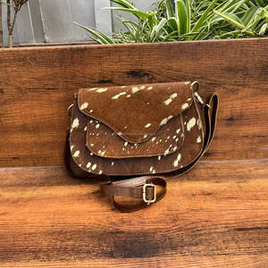 Bolso de cuero de piel metálica recién llegado, bandolera, gitana, Bohemia, cuero Real, Vintage, hecho a mano, estilo occidental, multiusos, bandolera - Product Image 2