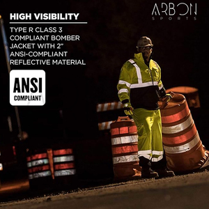 New Trendy Good Supplier With Own Logo Windproof Custom Waterproof High Visibility Reflective Safety <b>Jackets</b> For Wholesale Rate - Product Image 6