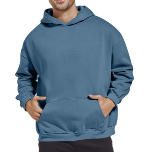 Sudadera con capucha a la moda para hombre, 100% algodón, de alta calidad, ropa gruesa, prendas básicas de streetwear, sudadera con capucha de algodón mezclado para hombre - Product Image 1
