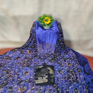 Tela para Vestido Ceremonial de Jacquard Liso con Pedrería, Estilo Dirac Real Somalí Modesto, de Gran Venta en 2026 - Product Image 1