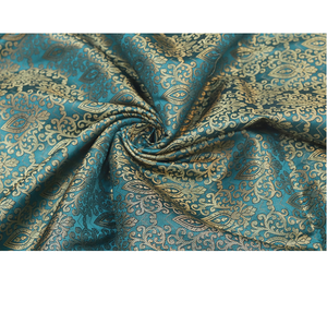 Tela de Brocado de Poliéster Ecológica Premium con Estampado de Flores Abstractas, Textil Suave y Brillante para Ropa de Moda Femenina y Diseños de Diseñadores - Product Image 1