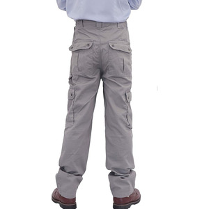 Pantalones de seguridad de cintura alta para hombre, de pana, impermeables, de secado rápido, para invierno, con patrón recto y cierre de botón - Product Image 3