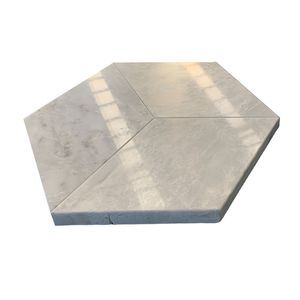 Carrara Gray Polished <b>Marble</b> Tile Natural Stone Hexagon Design for Wall and Floor Real Natural <b>Marble</b> - Product Image 3