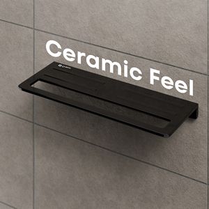 Étagère à serviettes double couche murale, cadre métallique robuste, organisateur de rangement double pour salle de bain avec barre de suspension, sans rouille - Product Image 3