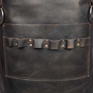 Tablier en cuir réglable pour soudeur, fermeur, chef, barista, cuisine, vêtement de travail durable, fournisseur en gros LPN-0310 - Product Image 6