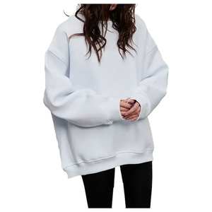 Sudadera de cuello alto para mujer, forrada de lana, para invierno, con bordado de logotipo personalizado, ODM, al por mayor. - Product Image 1