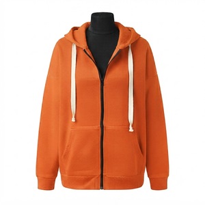 Heavyweight Black Full-<b>Zip</b> <b>Hooded</b> Sweatshirt Men's Casual Streetwear Jacket Versatile Athletic Top With Pockets - Product Image 2