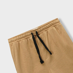 Shorts Bermuda en Coton Rose pour Homme avec Logo Avant, Taille Mi-Haute Élastique, Couleur Unie, Tissé Respirant, Style Décontracté - Product Image 5