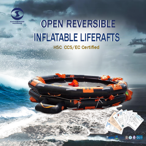Radeau de sauvetage bon marché de type K HSC standard OPEN radeaux de sauvetage gonflables réversibles adaptés à 6/10/25/30/50/65/100/152 personnes - Product Image 2
