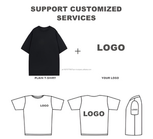 OEM/ODM Custom Oversized Plus Size 100% Cotton <b>T</b>-<b>Shirt</b> <b>Men</b> <b>Heavyweight</b> 100% Cotton Casual Style Blank Logo Printing <b>T</b> <b>Shirts</b> - Product Image 3