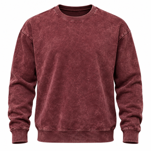 Ropa de Invierno OEM/ODM, Sudaderas Casuales para Hombre, Sólidas, Transpirables, Lavadas al Ácido, con Logotipo Personalizado, Impresión Vintage, Bordado Personalizado - Product Image 4