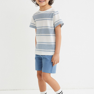 Conjunto de verano de algodón al por mayor para niños, ropa infantil de dos piezas, camiseta y pantalones cortos para niños pequeños, conjunto personalizado a la moda para bebés. - Product Image 1