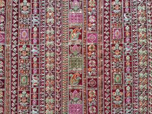 Wholesale 44 Inch Heavy Work <b>Embroidery</b> Fabric Luxury Stone Work Dress <b>Material</b> 55 Inch Panna Premium Quality Textile Factory - Product Image 4