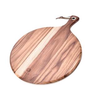 Planche à découper ronde en bois avec poignée, épaisseur 1,5 cm - Product Image 3