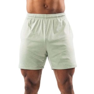 Pantalones Cortos Deportivos para Hombre, de Poliéster Elástico, Doble Capa, Secado Rápido, con Bolsillos, para Verano - Product Image 1