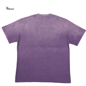 เสื้อยืดสตรีทแวร์ทรงโอเวอร์ไซส์สำหรับผู้ชาย ผ้าฝ้าย 100% ซักแล้ว ทรงไหล่ตก ผ้าหนา ระบายอากาศได้ดี แห้งเร็ว พิมพ์ลายตัวอักษร - Product Image 3