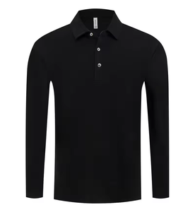 Camisas Polo de Golf de Manga Larga para Hombre, Logotipo Personalizado, Camisetas de Algodón y Poliéster con Estampado, Talla 3XL - Product Image 2