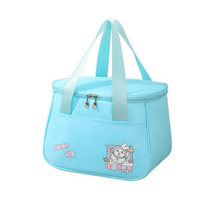 premium leakproof thermal food carrier durable nylon lunch organizer with cute character print and reinforced handles - Product Image 1