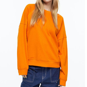 Sudadera Estilo Coreano, Oversize, Cuello Redondo, Manga Larga, Moderna, Casual, para Mujer, Corte Boyfriend - Product Image 2