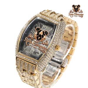 <b>Mens</b> Moissanite Diamond Luxury Out Steel Wristwatch with Sparkling Dial Details and Modern Statement Timepiece - Product Image 5
