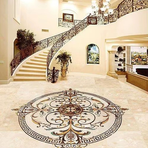 Baldosas Decorativas de Lujo con Incrustaciones de Mármol, Hechas a Mano, Resistentes al Agua y al Desgaste, Diseño Mediterráneo para Sala de Estar - Product Image 1