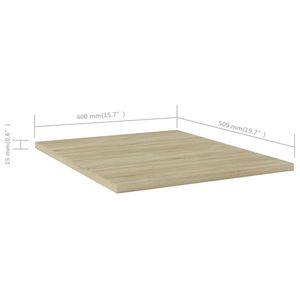 Tavole da libreria 8 pezzi 15.7 "x 19.7" x 0.6 "in legno ingegnerizzato - Product Image 5