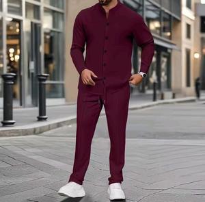 Men's Casual Sports Suit Hot Selling Design Letter Embroidered Autumn Winter Pure Cotton High-Grade Hoodie - Product Image 2
