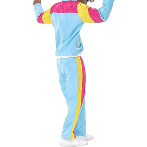 Chándal Unisex con Bloques de Color, Manga Larga, Cuello Redondo, Cintura Elástica, Bolsillos Laterales, Estilo Deportivo Transpirable, Ropa de Primavera para Adultos - Product Image 1