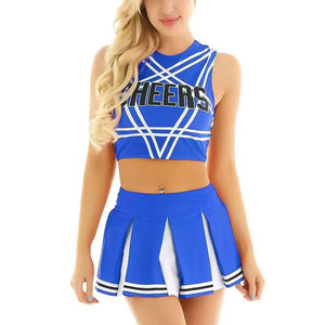 Vente directe d'uniformes de cheerleading personnalisés, sur mesure, imprimés, en vente en ligne. - Product Image 1