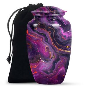 Urna de Aluminio Resistente a la Corrosión para Cenizas Humanas, Tamaño Adulto - Urna de Cremación Metálica a Prueba de Óxido - Florero Conmemorativo Anticorrosión para Funeral - Product Image 1