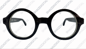 ชัยดิจิทัล SDHS032 กรอบแว่นตาอะซิเตททรงกลมสีดำสำหรับทุกเพศทุกวัย ทำด้วยมือ สำหรับสวมใส่ทุกวันและอ่านหนังสือ - Product Image 1