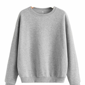 Sweat-shirts unisexes en polyester/coton tricoté de haute qualité, brodés, à sequins, épaules tombantes, coupe oversize, col rond, personnalisables, vente en gros - Product Image 3
