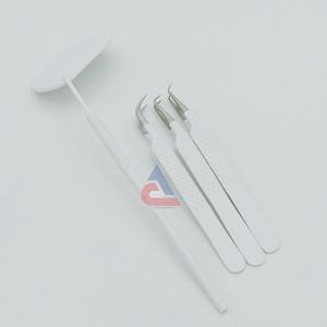 ชุดแหนบต่อขนตาสแตนเลสทรงสี่เหลี่ยมเคลือบเพชรสีฟ้าแบบคงทน - Product Image 5
