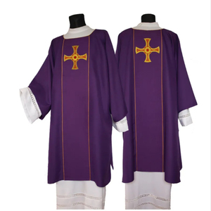 Al por mayor, nueva chasuble gótica de alta calidad a precio de fábrica, 5 colores, estola de sacerdote, vestimenta de misa bordada con el Cordero de Dios para iglesia. - Product Image 2