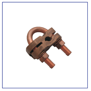 Connecteur de mise à la terre en laiton de type GUV à haute conductivité pour la protection contre la foudre et les systèmes de liaison - Product Image 1