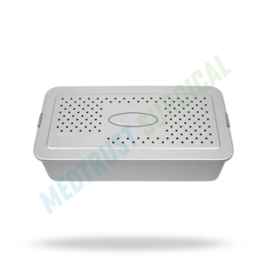 Boîte de stérilisation extérieure avec couvercle, boîte de stérilisation pour instruments chirurgicaux, boîte de stockage pour autoclave médical, en acier inoxydable - Product Image 4