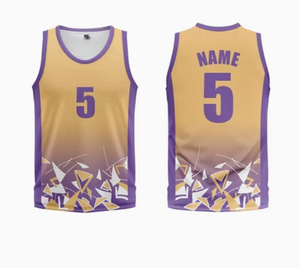 เสื้อบาสเก็ตบอลแบบระบายอากาศได้ ปักลายตามสั่ง สำหรับทีม - Product Image 3