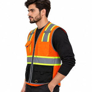 Uniforme de Construcción, Ropa de Trabajo Reflectante, Chaleco de Seguridad Reflectante de Alta Visibilidad, Chaleco de Seguridad Industrial con Logotipo - Product Image 5