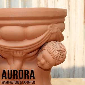 Pots de fleurs en terre cuite décoratifs d'intérieur du Vietnam, fournisseur vietnamien de poteries - Product Image 4