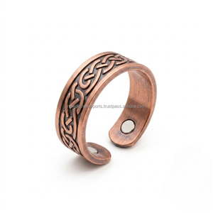 Joyería Devocional Bio Magnética al por Mayor • Anillo Esotérico Irlandés Unisex Ajustable - Product Image 1